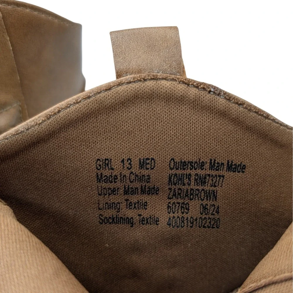 Sonoma Ankle Boots Brown Zipped Memory Foam Goods For Life Girls Thirteen SEE